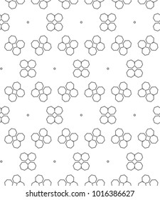 Seamless geometric ornamental vector pattern