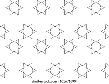 Seamless geometric ornamental vector pattern