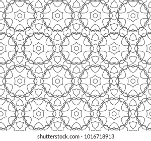 Seamless geometric ornamental vector pattern