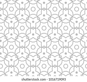 Seamless geometric ornamental vector pattern