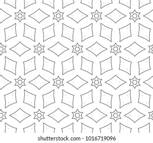 Seamless geometric ornamental vector pattern