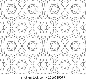 Seamless geometric ornamental vector pattern