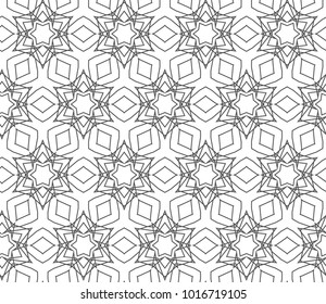 Seamless geometric ornamental vector pattern