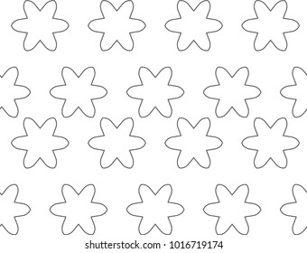 Seamless geometric ornamental vector pattern