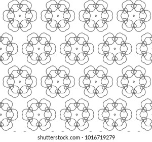 Seamless geometric ornamental vector pattern