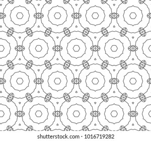 Seamless geometric ornamental vector pattern