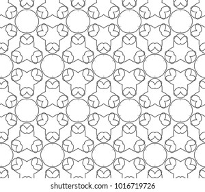 Seamless geometric ornamental vector pattern