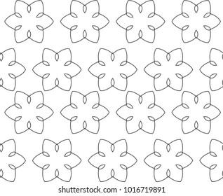 Seamless geometric ornamental vector pattern