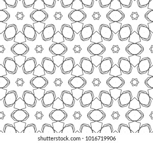 Seamless geometric ornamental vector pattern
