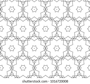 Seamless geometric ornamental vector pattern