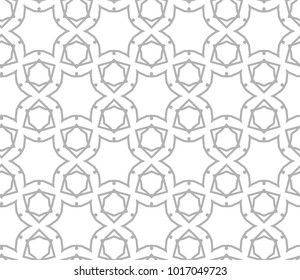 Seamless geometric ornamental vector pattern