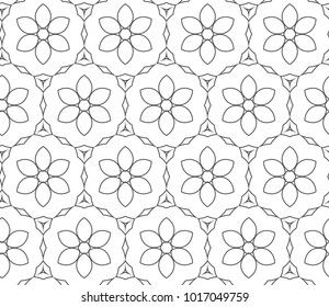 Seamless geometric ornamental vector pattern