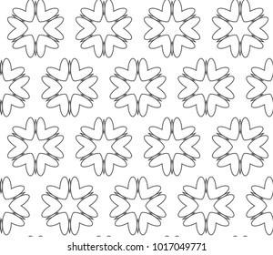 Seamless geometric ornamental vector pattern