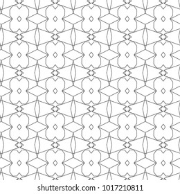Seamless geometric ornamental vector pattern