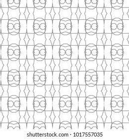 Seamless geometric ornamental vector pattern