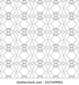Seamless geometric ornamental vector pattern
