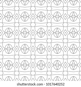 Seamless geometric ornamental vector pattern