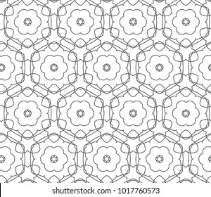 Patrón de vectores ornamentales geométricos sin soldadura