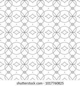 Seamless geometric ornamental vector pattern
