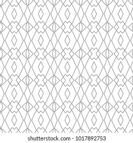 Seamless geometric ornamental vector pattern