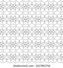 Seamless geometric ornamental vector pattern