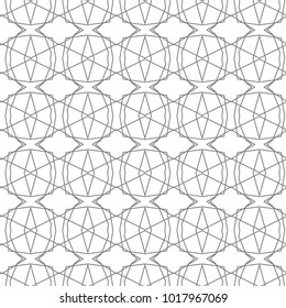 Seamless geometric ornamental vector pattern