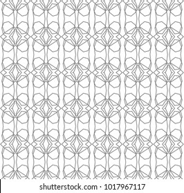 Seamless geometric ornamental vector pattern