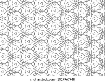 Seamless geometric ornamental vector pattern