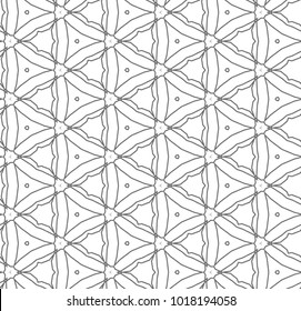 Seamless geometric ornamental vector pattern