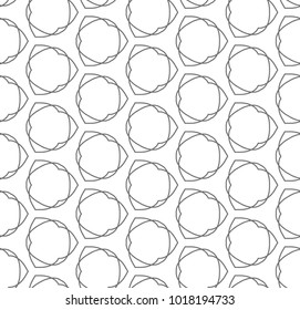 Seamless geometric ornamental vector pattern
