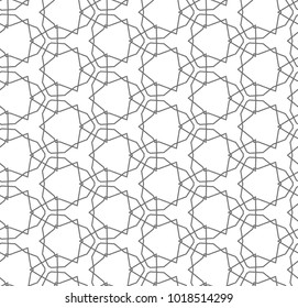 Seamless geometric ornamental vector pattern