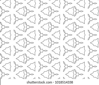 Seamless geometric ornamental vector pattern