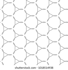 Seamless geometric ornamental vector pattern