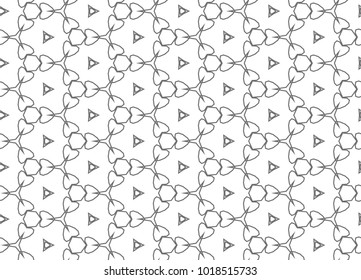 Seamless geometric ornamental vector pattern