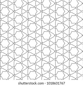 Seamless geometric ornamental vector pattern