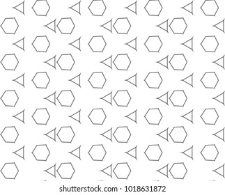 Seamless geometric ornamental vector pattern