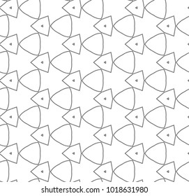 Seamless geometric ornamental vector pattern