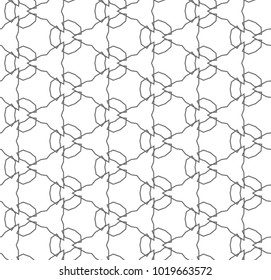 Seamless geometric ornamental vector pattern