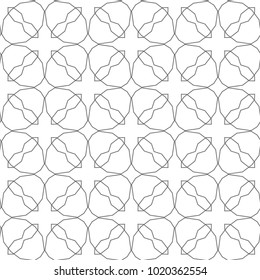 Seamless geometric ornamental vector pattern