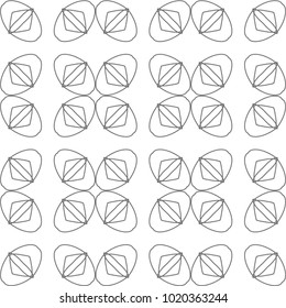 Seamless geometric ornamental vector pattern