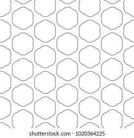 Seamless geometric ornamental vector pattern