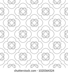 Seamless geometric ornamental vector pattern