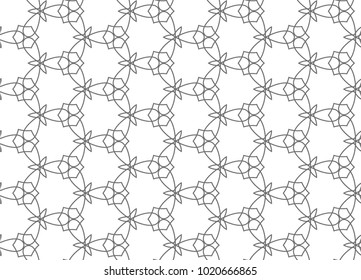 Seamless geometric ornamental vector pattern