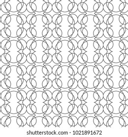 Seamless geometric ornamental vector pattern