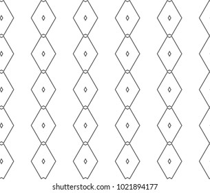 Seamless geometric ornamental vector pattern