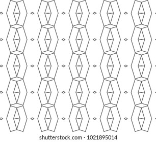 Seamless geometric ornamental vector pattern