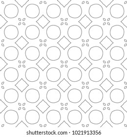 Seamless geometric ornamental vector pattern