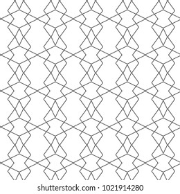 Seamless geometric ornamental vector pattern