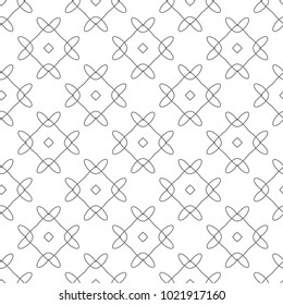 Seamless geometric ornamental vector pattern