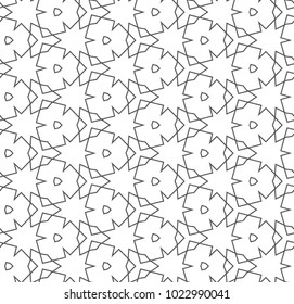 Seamless geometric ornamental vector pattern